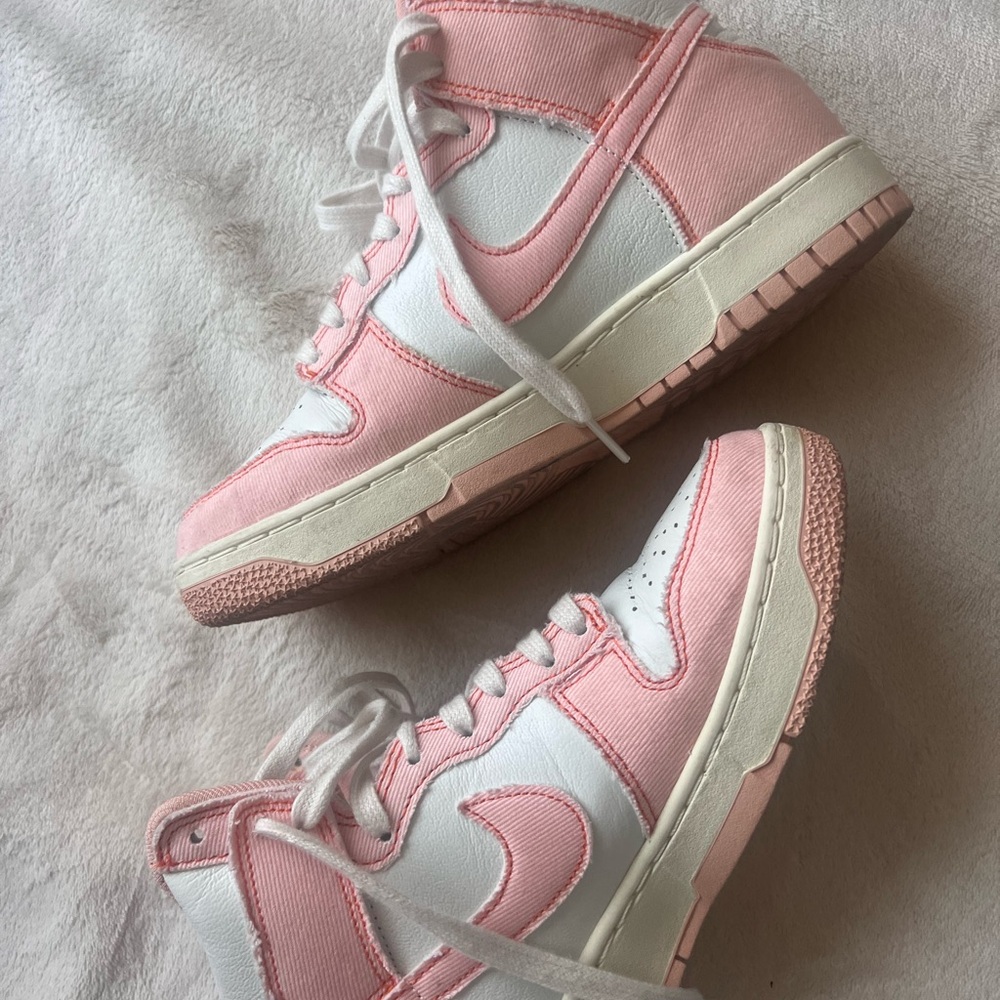 Pink and White pandas High-Top Sneakers